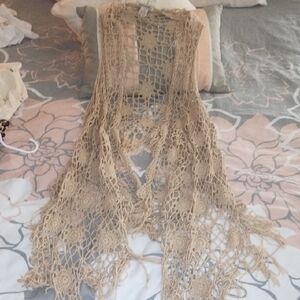 Elegant Crochet Lace Vest